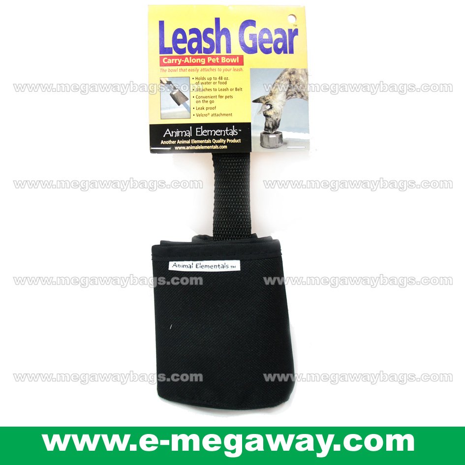 Leash Gear Easy Carry Along Pet Dogs Foldable Bowls Cats Leak Proof MegawayBags #CC-0608