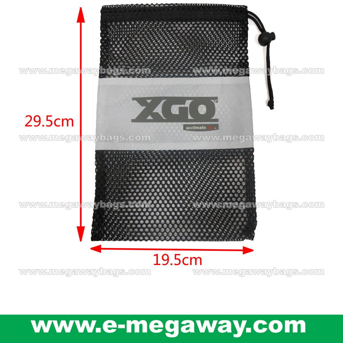 XGO Mesh Bags Draw Sting Pouch Jackets Garment travel Packaging Pack MegawayBags #CC-0939C