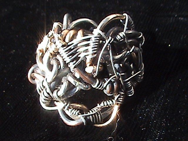 Diadem of Truth - Sterling Silver and Gold Ring
