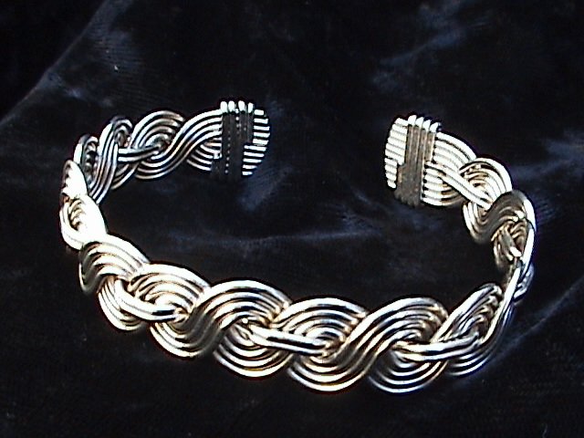 Braided Multistrand Bracelet ( Shown in Nickle Silver )