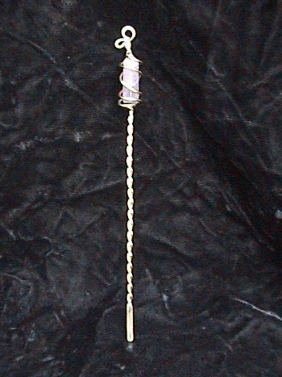 Amythest Crystal Hairstick