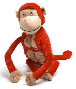 Zoobie Pets Monkey-Pillow-Blanket-Plush Toy