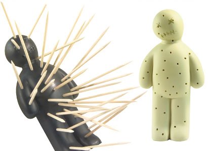 White Voodoo Toothpick Holder
