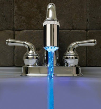 Blue LED Faucet Light