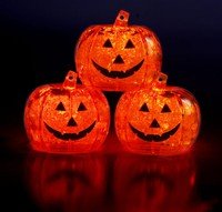 Pumpkin Litecubes-Flashing LED Ice Cube Party Light