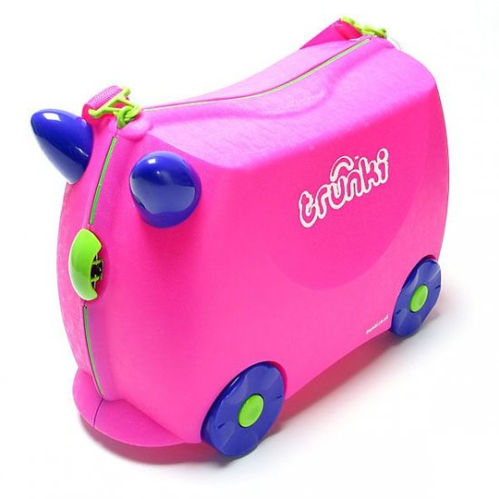 TRUNKI-Pink Trixie-Kids Pack Carry Tow & Ride Suitcase