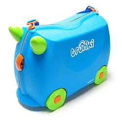TRUNKI-Blue Terrance-Kids Pack Carry Tow & Ride Suitcase