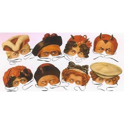 Madam Tussard's Collection of 8 Costume Party Masks