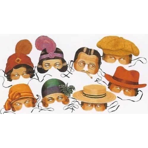 Roaring Twenties Collection of 8 Costume Party Masks