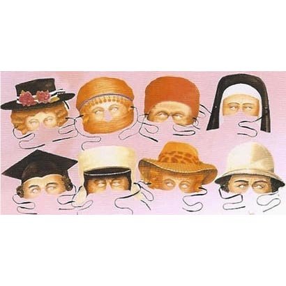 Victorian Collection of 8 Costume Party Masks