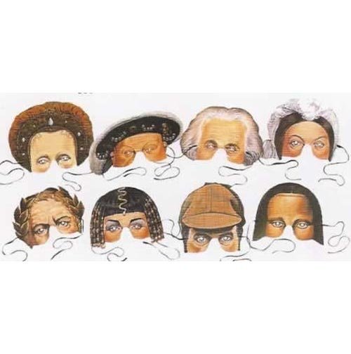 Important Characters of the last 1000 years Party Masks