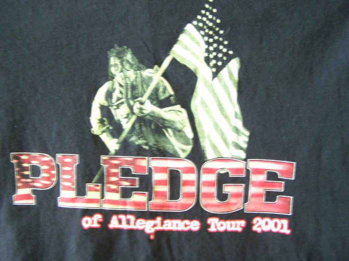 Pledge of Allegiance Tour 2001 T-Shirt: Metal, Nu Metal, Alternative Metal, Industrial Metal)