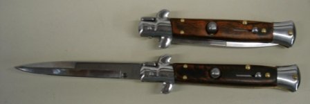 flip blade push button knife