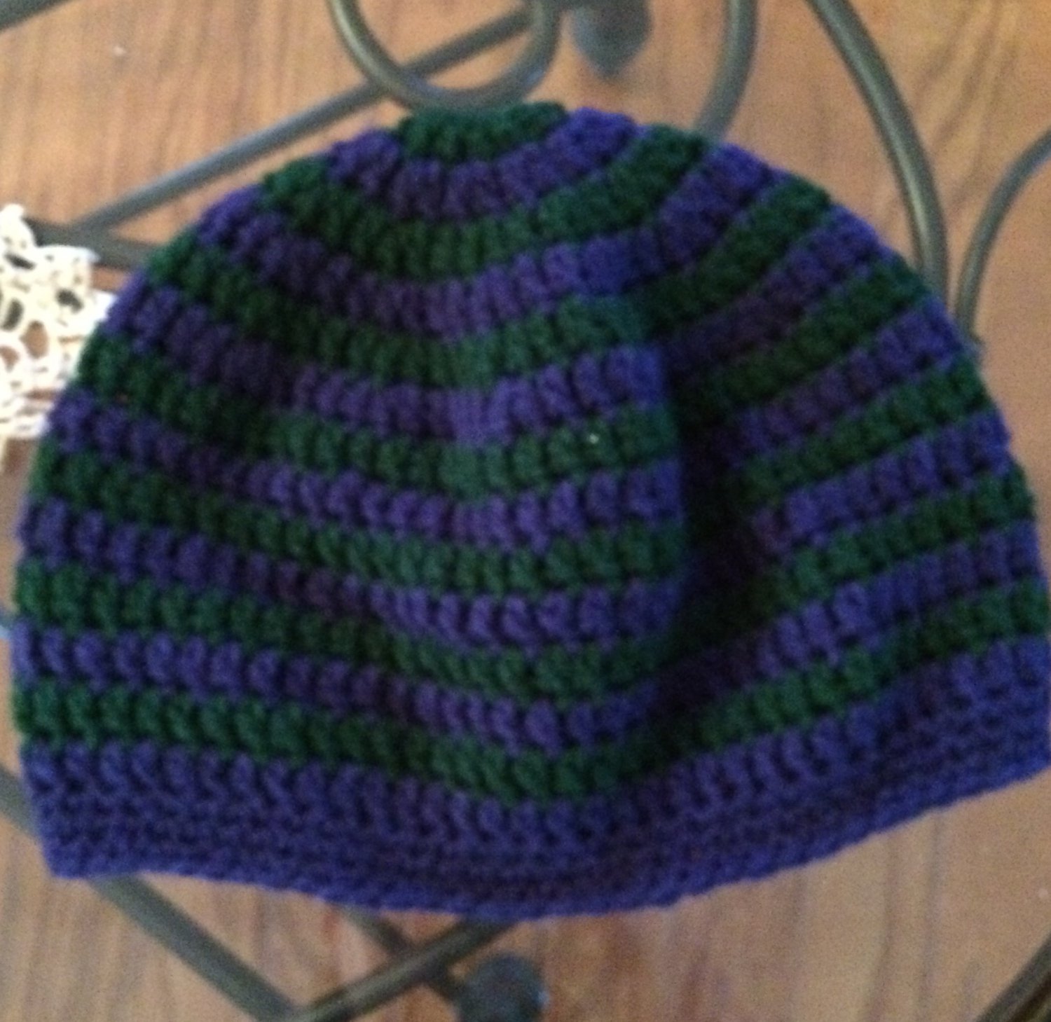 Sweet Stripes Beanie: Adult Small, Adult Medium, Adult Large