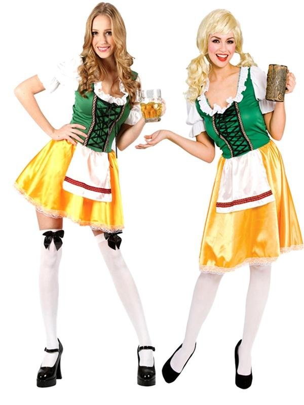 New Arrival Hot Sale O-neck Carnival Fashion Beer Girl Dress Costume W299272