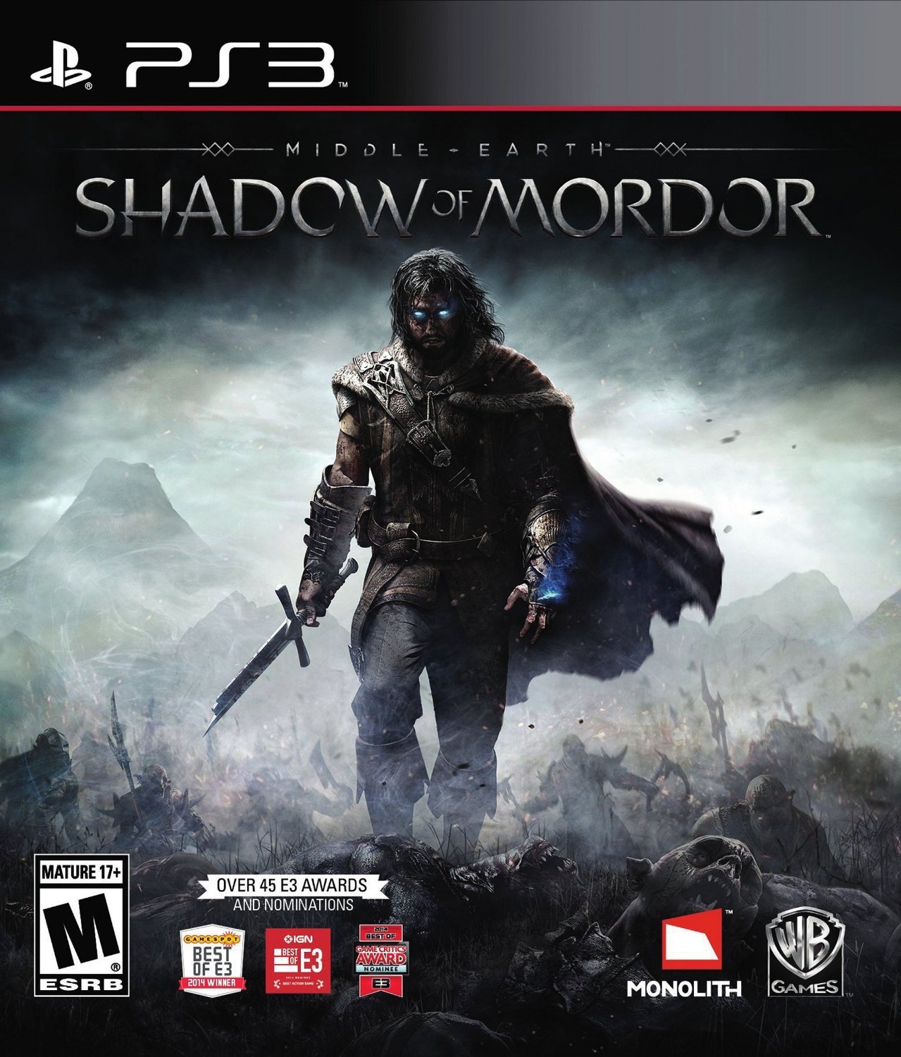 Middle Earth: Shadow of Mordor PS3 Physical Game Disc US
