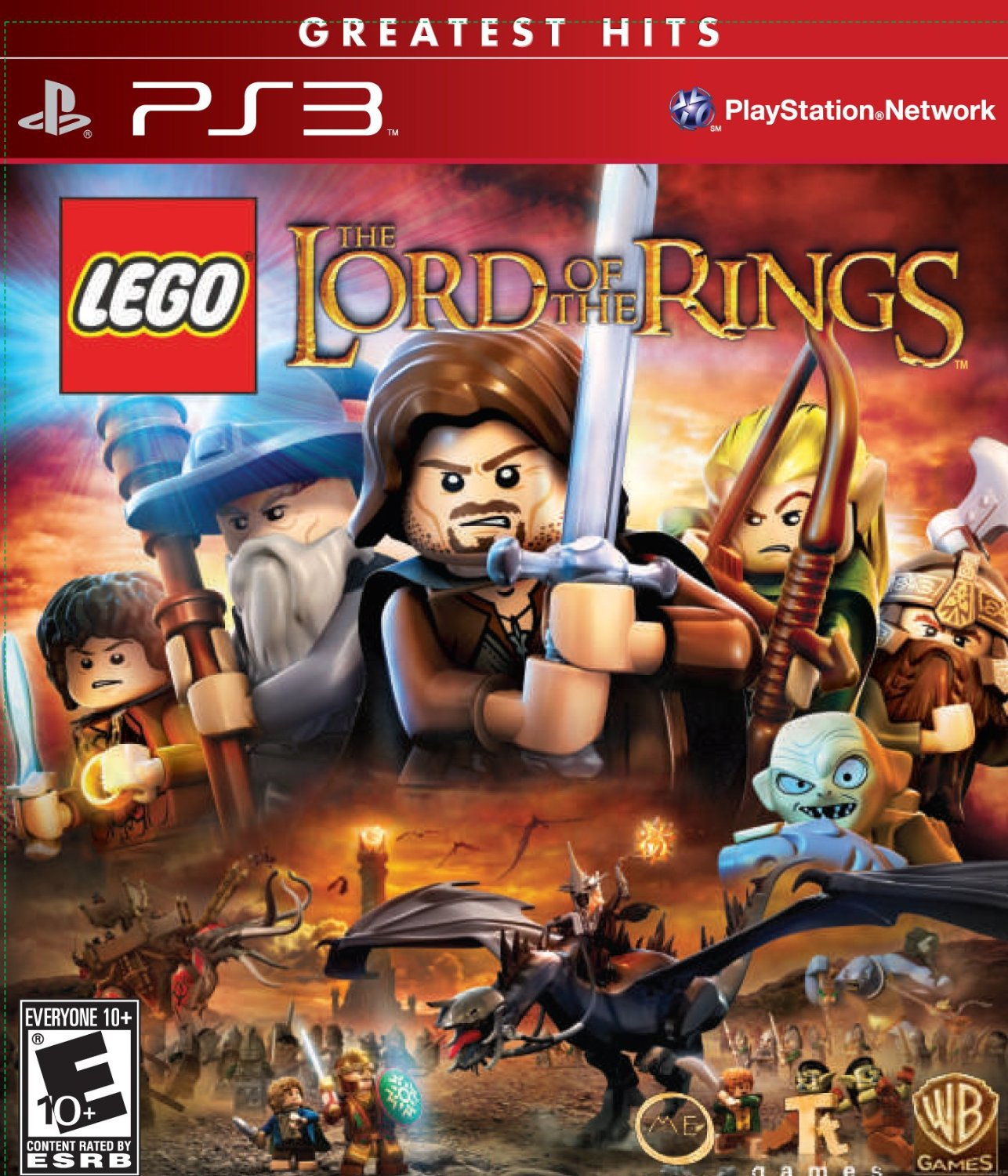 LEGO Lord of the Rings PS3 Physical Game Disc US