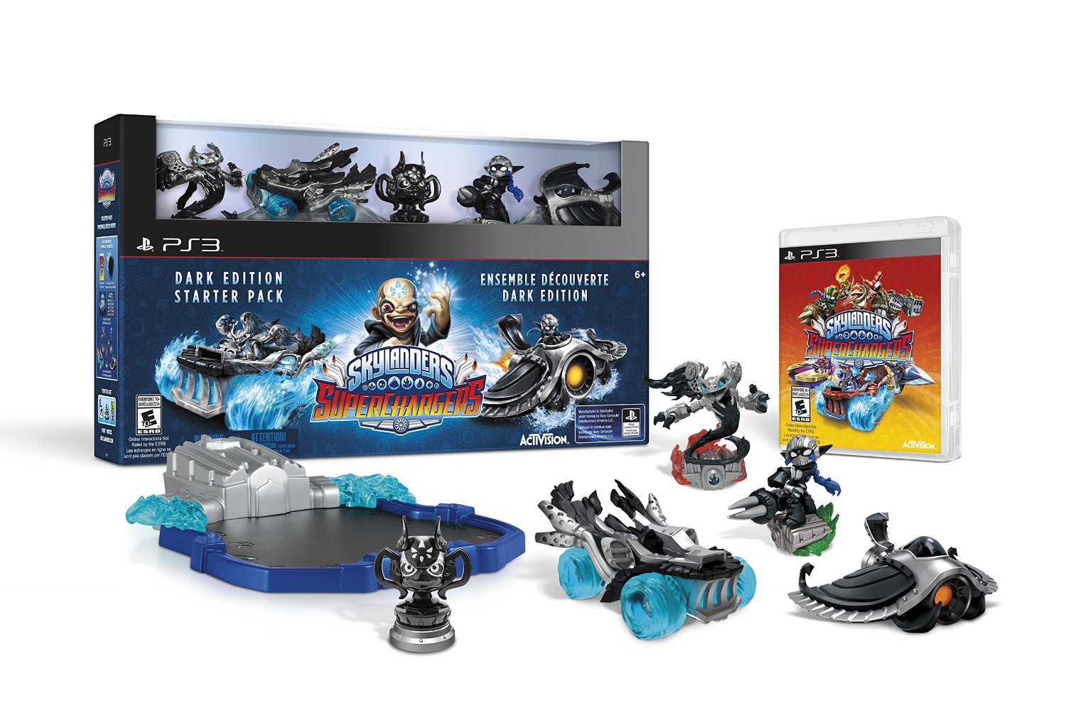 Skylanders SuperChargers Dark Edition Starter Pack PS3 Physical Game Disc US