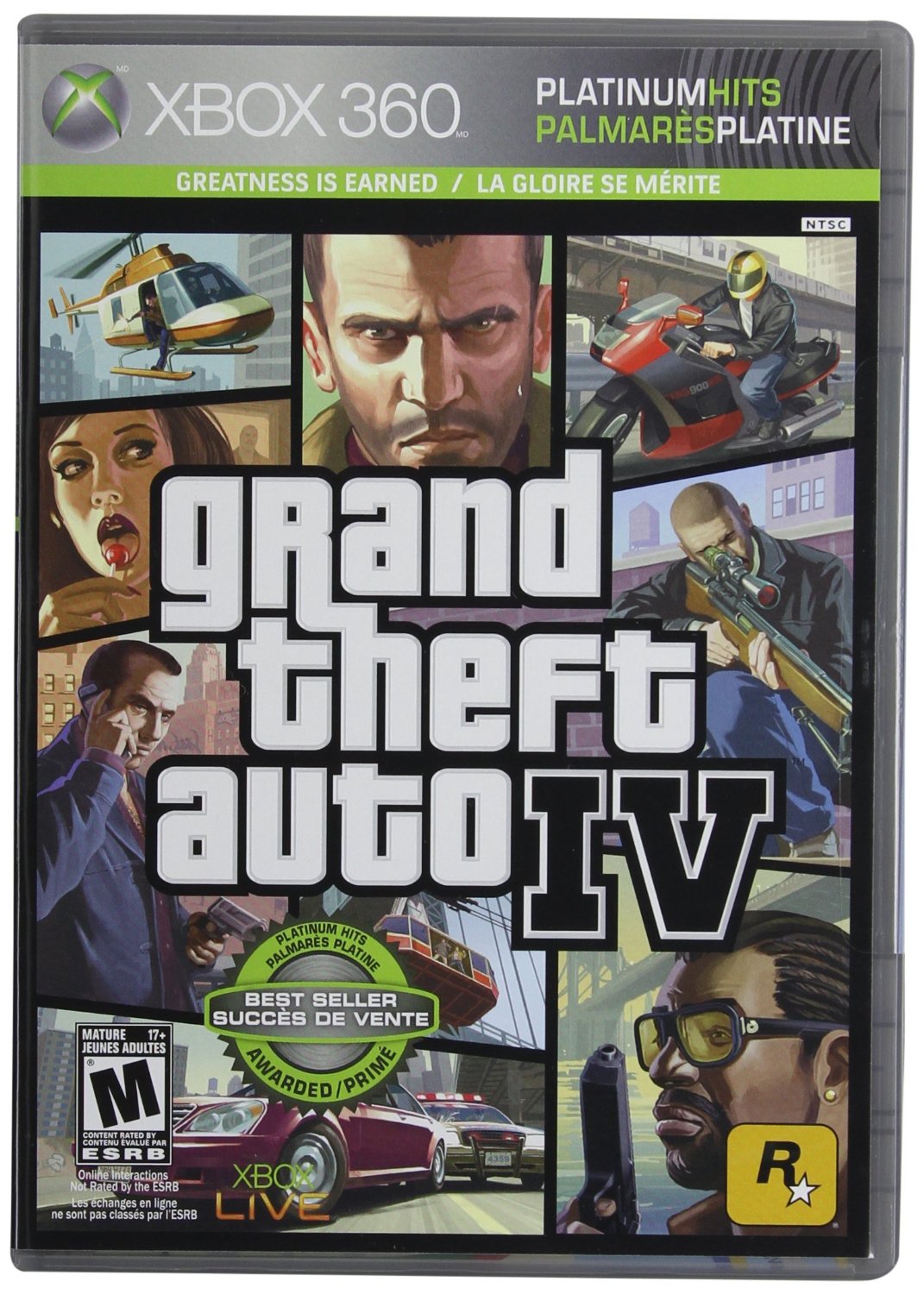 Grand Theft Auto IV Xbox 360 Physical Game Disc US