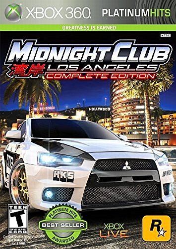 Midnight Club: Los Angeles Platinum Hits Xbox 360 Physical Game Disc US