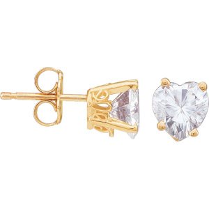 Heart Shaped Moissanite Earrings*