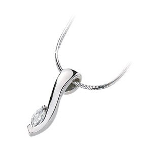 Moissanite Marquise Pendant