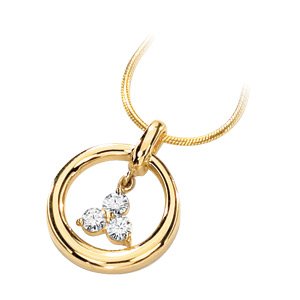 Moissanite Trinity Necklace