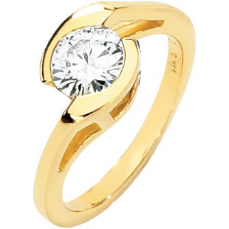"Two Hands, One Heart" Moissanite Engagement Ring