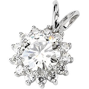 Starburst Moissanite Pendant