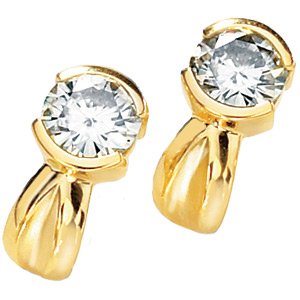 Moissanite Solitaire Earrings*