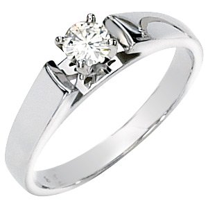 Moissanite Engagement Ring .25 ct