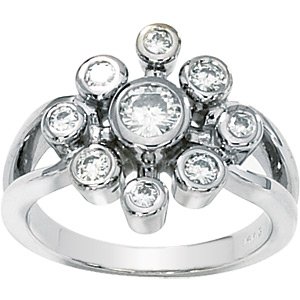 Moissanite Nine-Stone Fashion Ring*