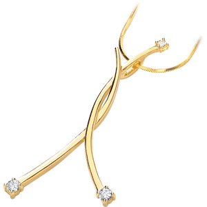 Elegant Moissanite Pendant Slide*