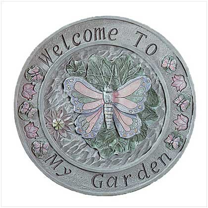 BUTTERFLY WELCOME PLAQUE