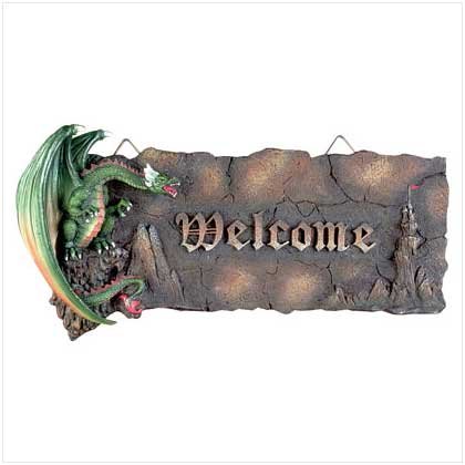 GREEN DRAGON WELCOME PLAQUE