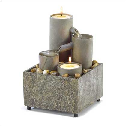 SMALL T-LIGHT PILLAR FOUNTAIN