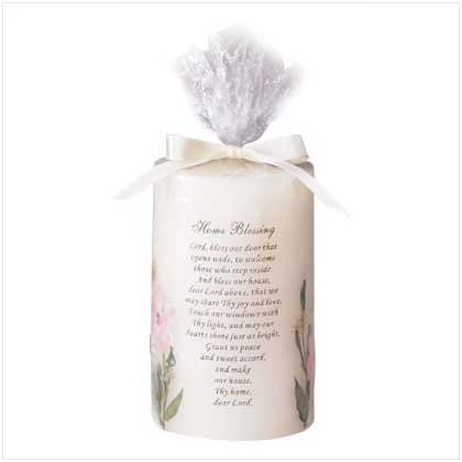 HOME BLESSING FLOWER CANDLE