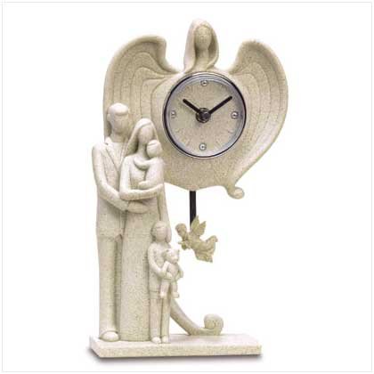 GUARDIAN ANGEL FAMILY CLOCK
