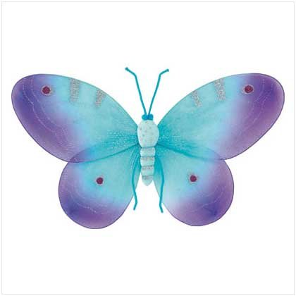PURPLE BUTTERFLY WALL DECOR