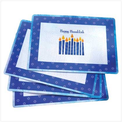 HAPPY HANUKKAH PLACEMATES