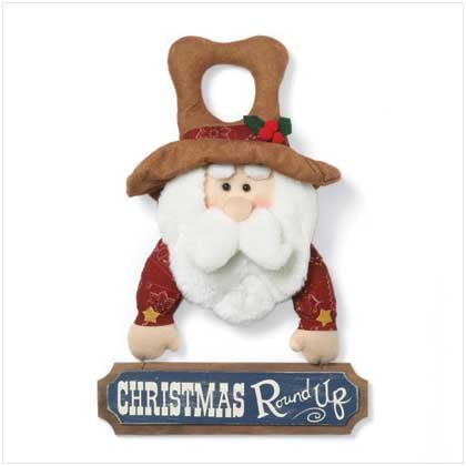 CHRISTMAS ROUND UP DOOR HANGER