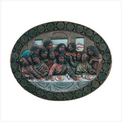 LAST SUPPER OVAL PLAQUE