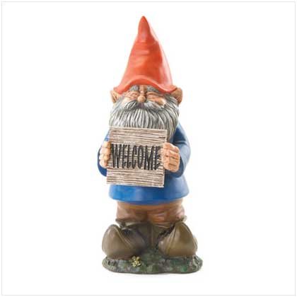 "WELCOME" STANDING GNOME