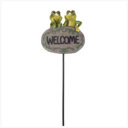 FROG WELCOME SIGN
