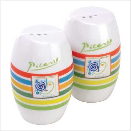 PICASSO "LINES" SALT & PEPPER SHAKERS