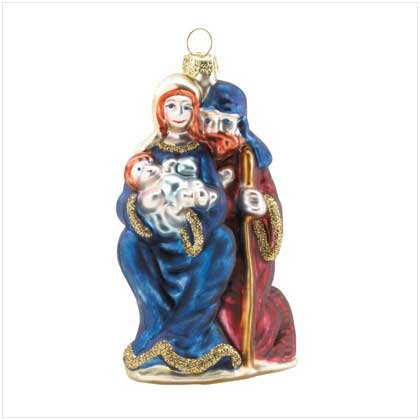 NATIVITY MERCURY GLASS ORNAMENT