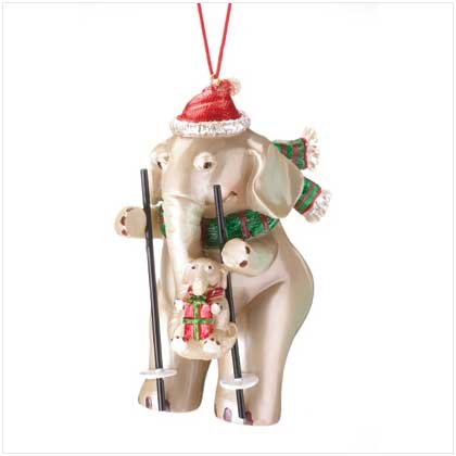 ELEPHANT WITH BABY ORNAMENT