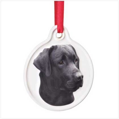 BLACK LAB ORNAMENT