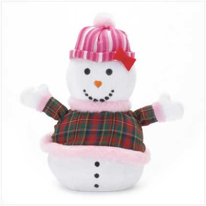 MRS. PLAID SNOWMAN MINI BEAN BAG