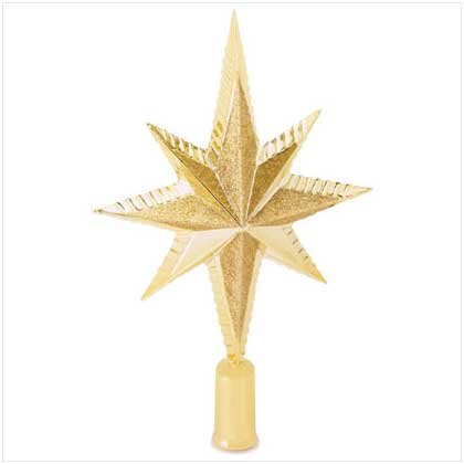 GOLD STAR TREE TOPPER